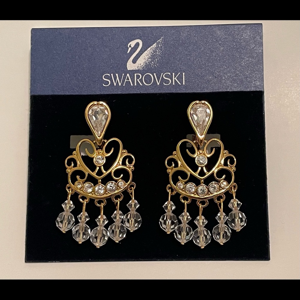 COPY - Swarovski Clip On Tear Drop Chandelier 2”